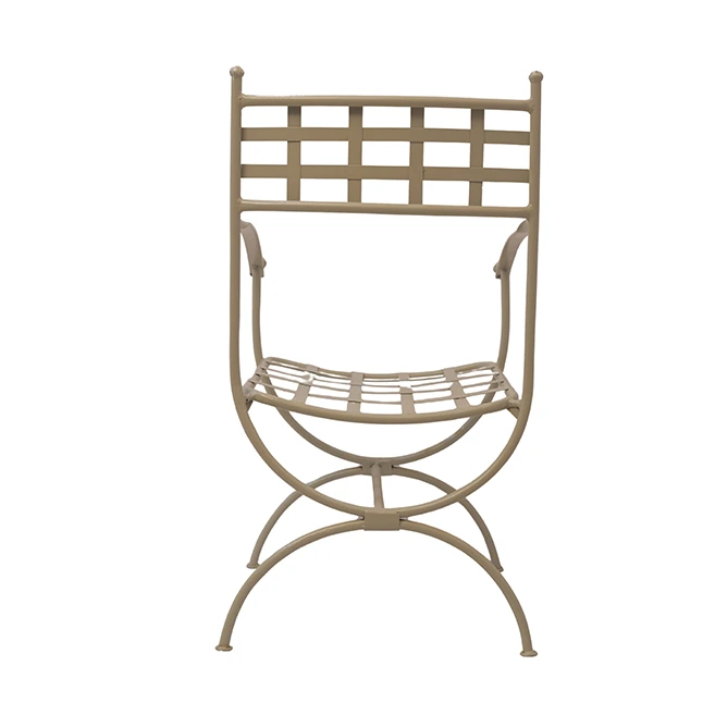 metal arm chair