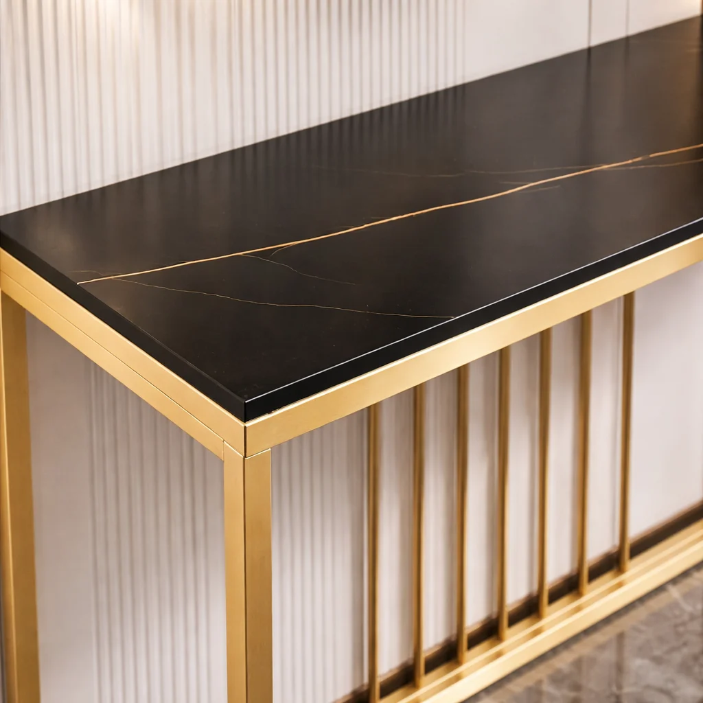Metal console table