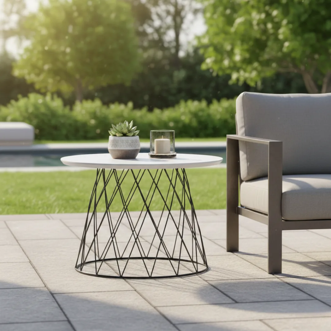 Iron coffee table