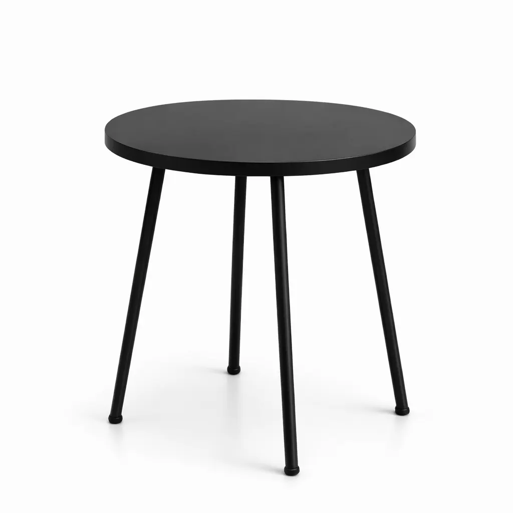 Metal end table