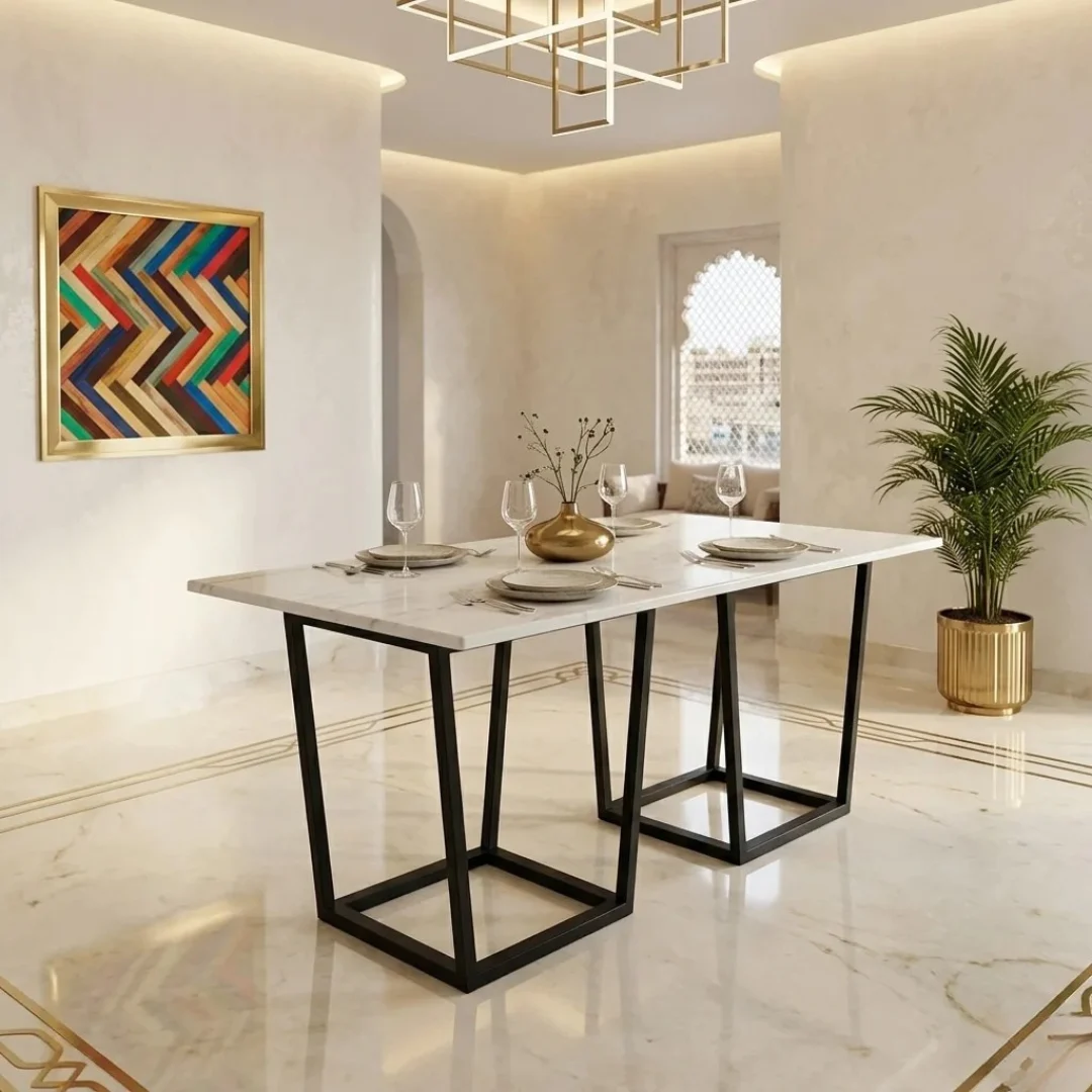 metal dining table