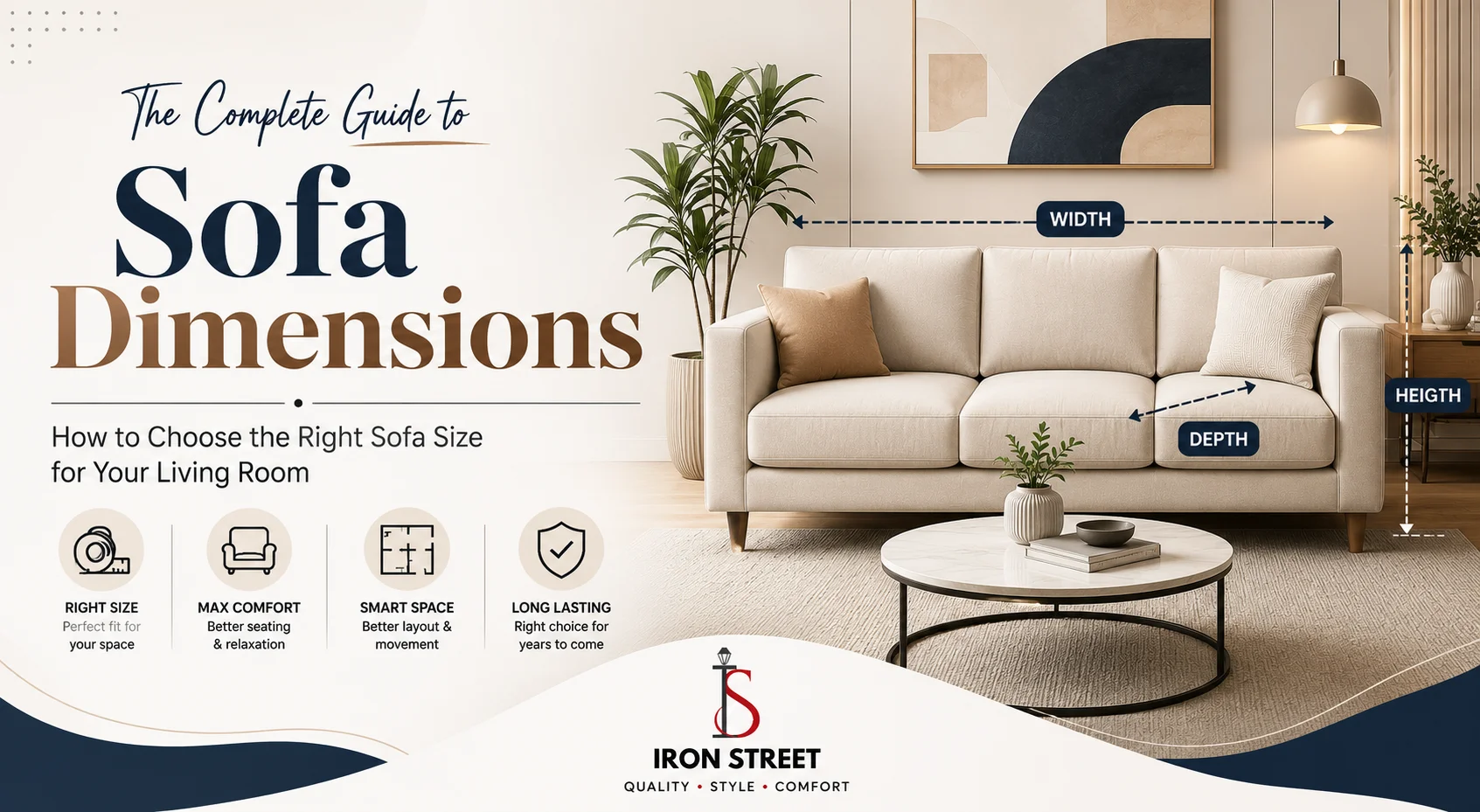 Sofa Dimensions Guide: Standard Sofa Sizes for Every Home
