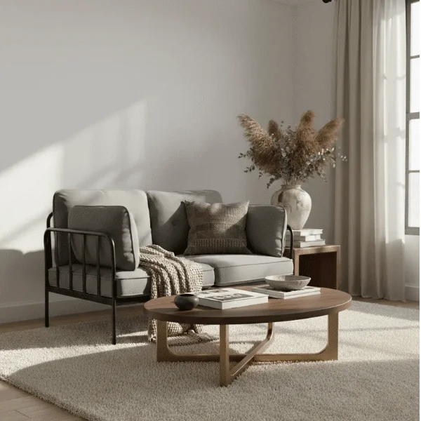 grey 2 seater sofa